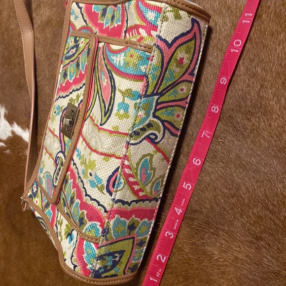 Spartina 449 Daufuskie Island Simple zip shoulder bag Salt Meadow print - Picture 12 of 14